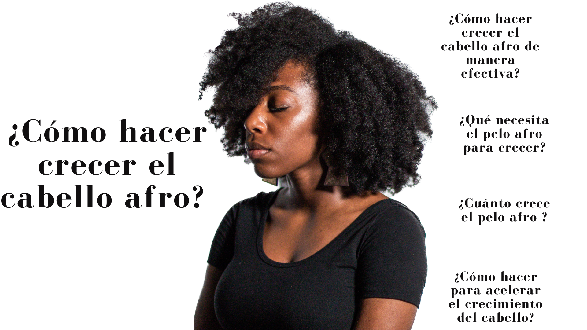 Crecimiento del cabello afro masculino