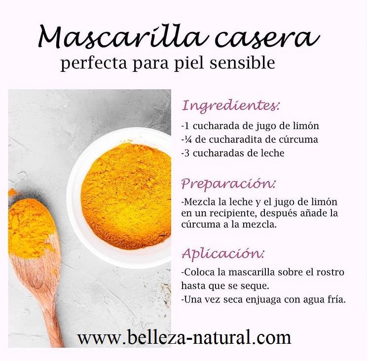 Mascarillas naturales para piel delicada